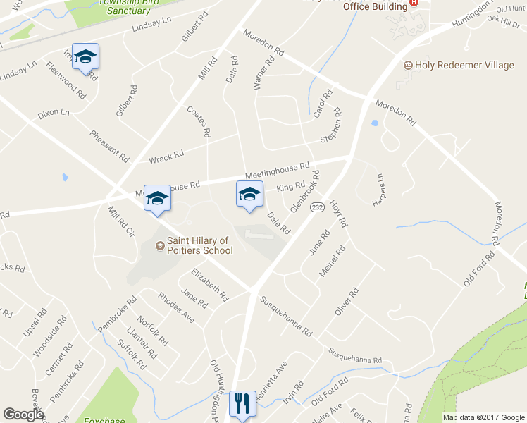 map of restaurants, bars, coffee shops, grocery stores, and more near 750 Dale Road in Montgomery County