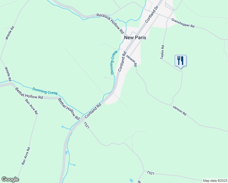 map of restaurants, bars, coffee shops, grocery stores, and more near 19 Doyle's Road in Schellsburg