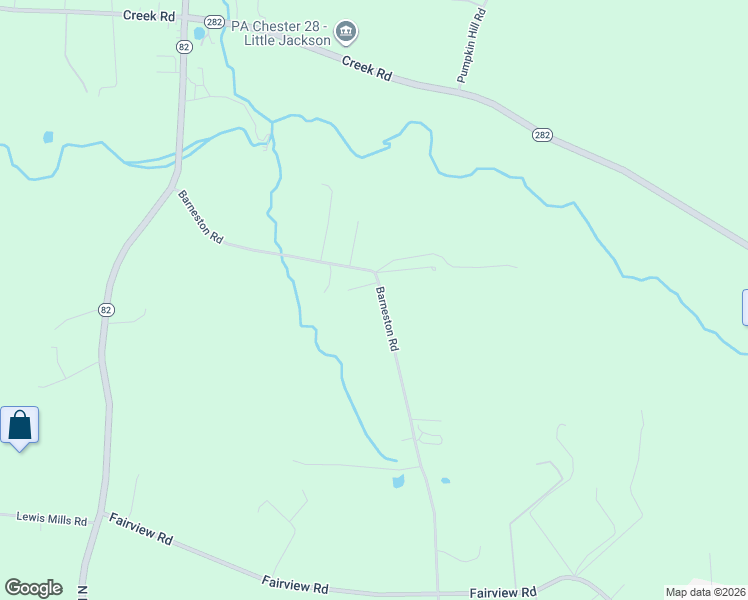 map of restaurants, bars, coffee shops, grocery stores, and more near 140 Barneston Road in Honey Brook