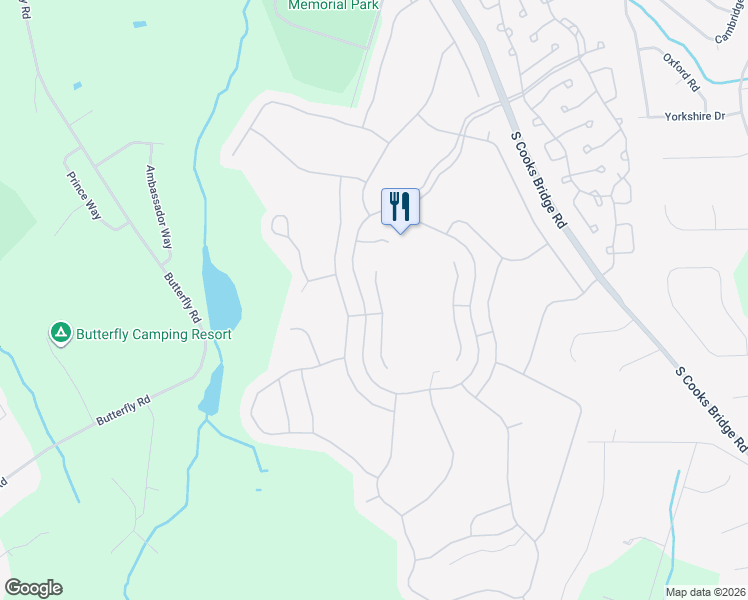 map of restaurants, bars, coffee shops, grocery stores, and more near 14 Congressional Road in Jackson Township