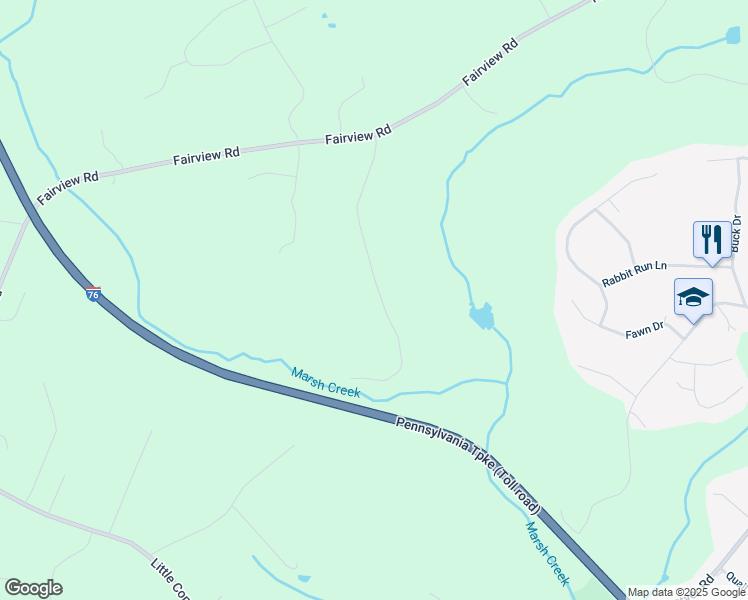 map of restaurants, bars, coffee shops, grocery stores, and more near 20 Potts School Road in Glenmoore
