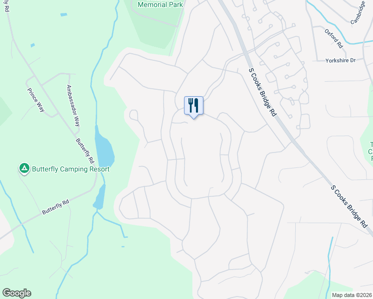 map of restaurants, bars, coffee shops, grocery stores, and more near 15 Congressional Road in Jackson Township