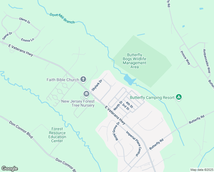 map of restaurants, bars, coffee shops, grocery stores, and more near 10 Hummingbird Way in Jackson Township
