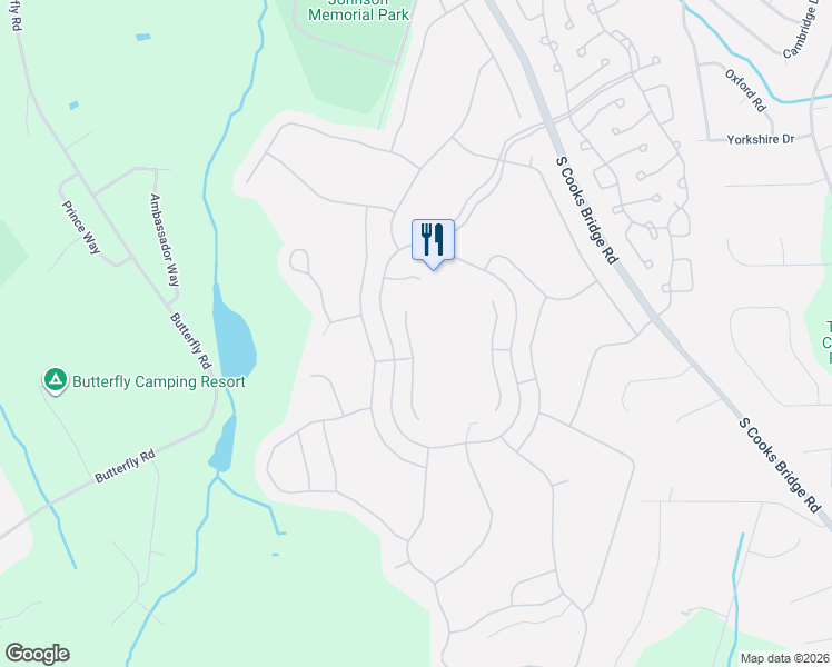 map of restaurants, bars, coffee shops, grocery stores, and more near 14 Congressional Road in Jackson Township