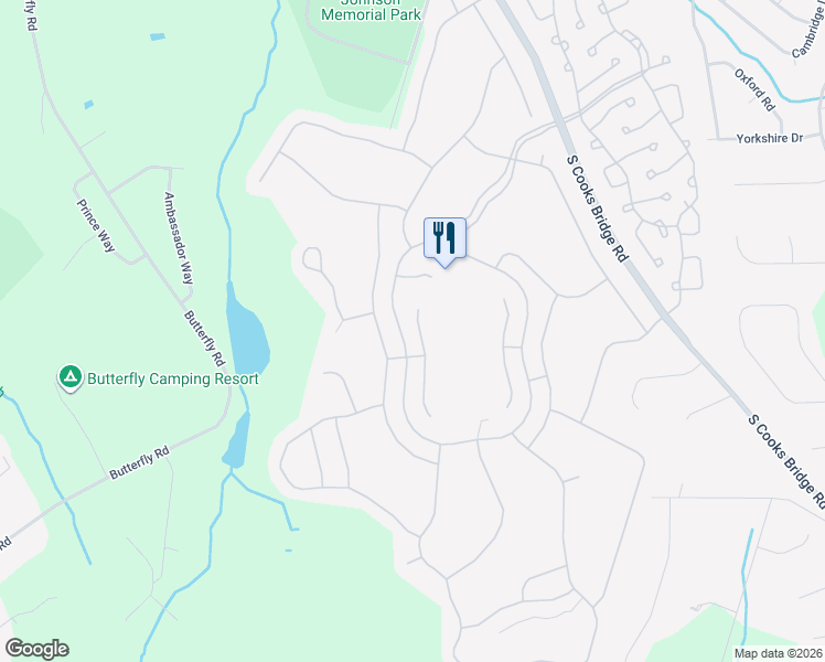 map of restaurants, bars, coffee shops, grocery stores, and more near 14 Congressional Road in Jackson Township