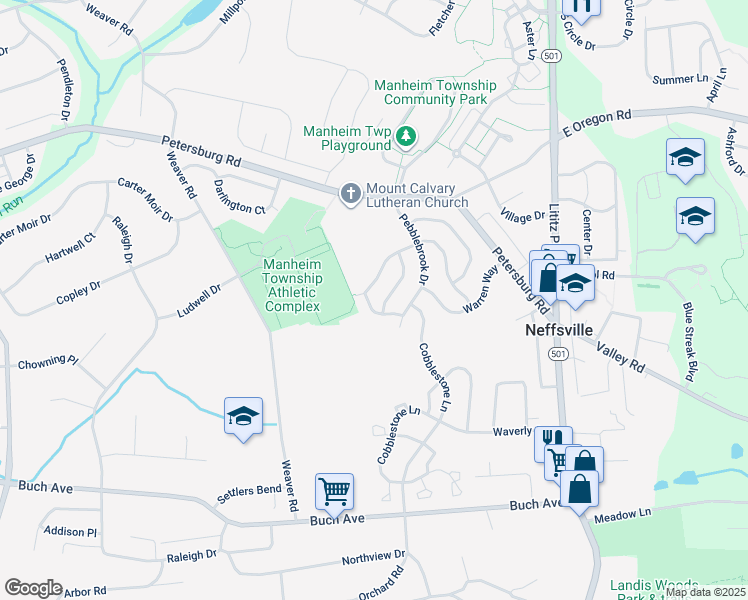 map of restaurants, bars, coffee shops, grocery stores, and more near 225 Derbyshire Road in Lancaster
