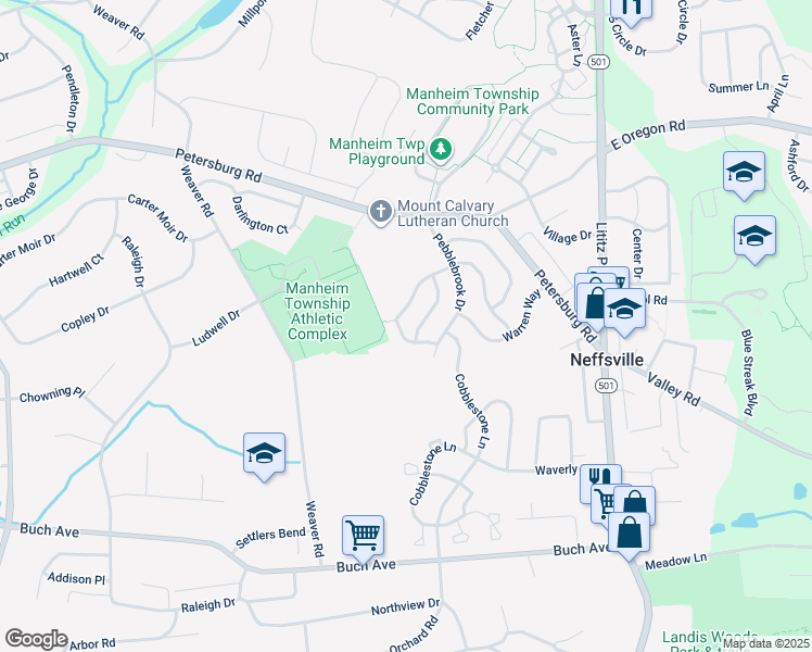 map of restaurants, bars, coffee shops, grocery stores, and more near 225 Derbyshire Road in Lancaster