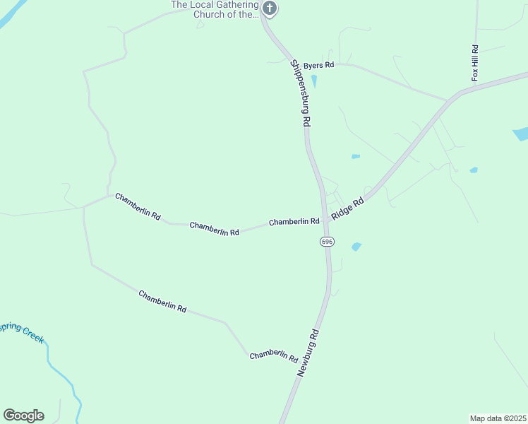 map of restaurants, bars, coffee shops, grocery stores, and more near 180 Chamberlin Road in Shippensburg