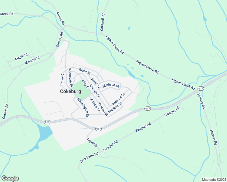 map of restaurants, bars, coffee shops, grocery stores, and more near in Cokeburg
