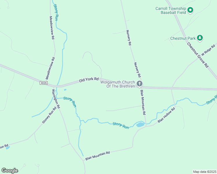 map of restaurants, bars, coffee shops, grocery stores, and more near 246 Old York Road in Dillsburg