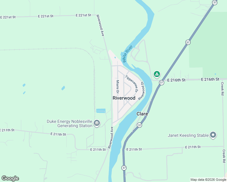 map of restaurants, bars, coffee shops, grocery stores, and more near 21522 Riverwood Avenue in Noblesville