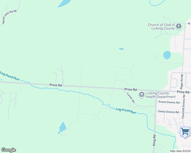 map of restaurants, bars, coffee shops, grocery stores, and more near 4444 Price Road in Newark