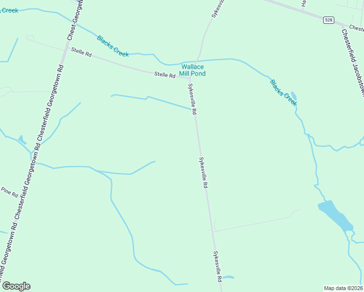 map of restaurants, bars, coffee shops, grocery stores, and more near 58 Sykesville Road in Chesterfield Township