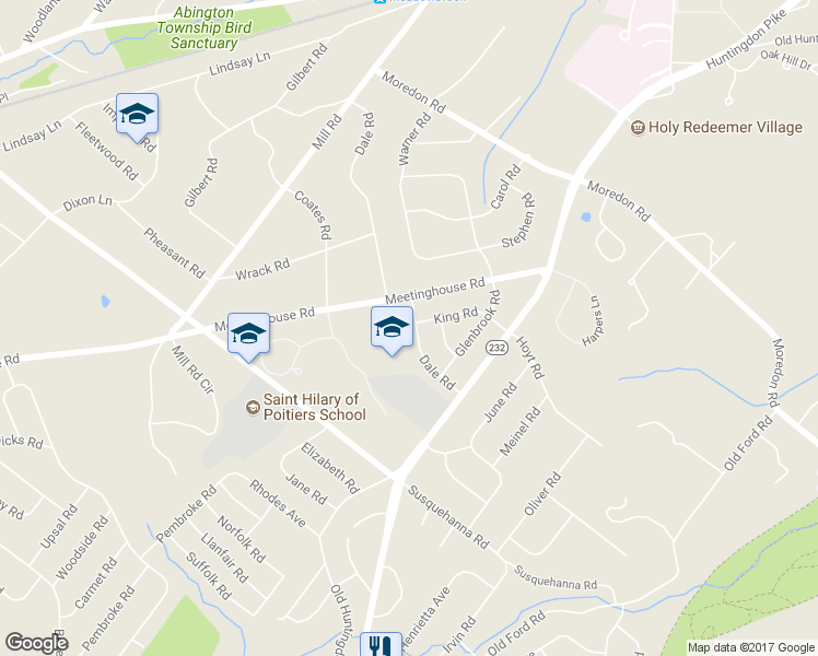 map of restaurants, bars, coffee shops, grocery stores, and more near 772 Dale Road in Montgomery County