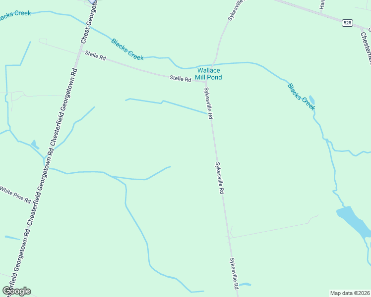 map of restaurants, bars, coffee shops, grocery stores, and more near 58 Sykesville Road in Burlington County