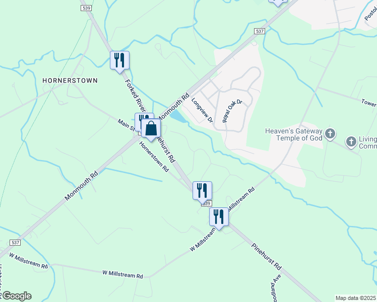 map of restaurants, bars, coffee shops, grocery stores, and more near 1 Mulberry Drive in Plumsted