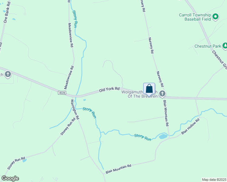 map of restaurants, bars, coffee shops, grocery stores, and more near 228 Old York Road in Dillsburg