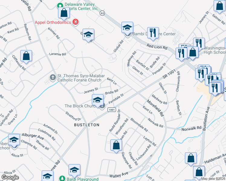 map of restaurants, bars, coffee shops, grocery stores, and more near 873 Pine Hill Avenue in Philadelphia