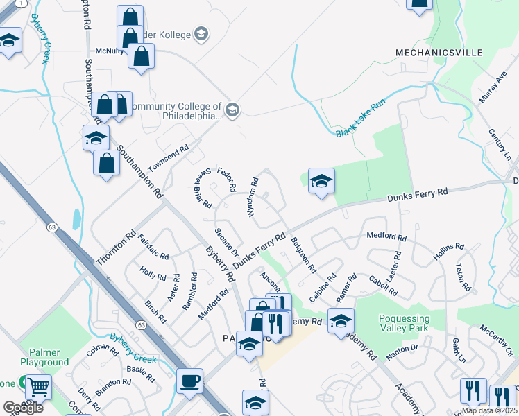 map of restaurants, bars, coffee shops, grocery stores, and more near 3124 Belgreen Place in Philadelphia
