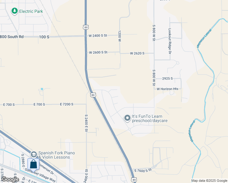 map of restaurants, bars, coffee shops, grocery stores, and more near 1353 Mapleton Heights Court in Springville