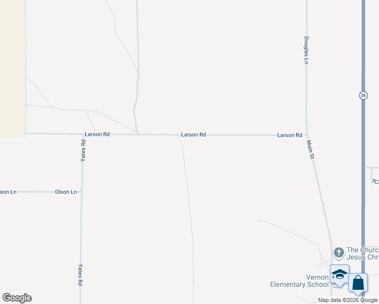 map of restaurants, bars, coffee shops, grocery stores, and more near 421 Larson Road in Vernon