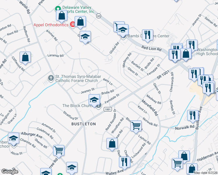 map of restaurants, bars, coffee shops, grocery stores, and more near 873 Pine Hill Avenue in Philadelphia