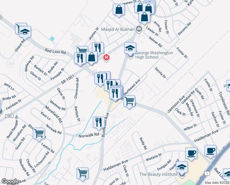 Red Lion Rd & Bustleton Ave, Philadelphia PA Walk Score