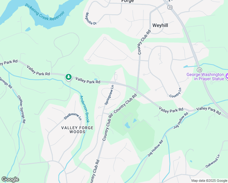 map of restaurants, bars, coffee shops, grocery stores, and more near 4 Foxcroft Lane in Phoenixville