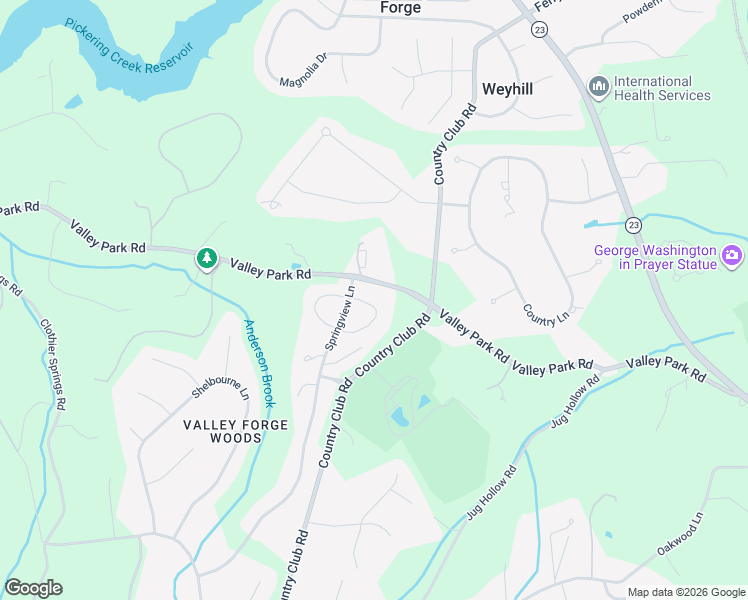 map of restaurants, bars, coffee shops, grocery stores, and more near 31 Foxcroft Lane in Phoenixville
