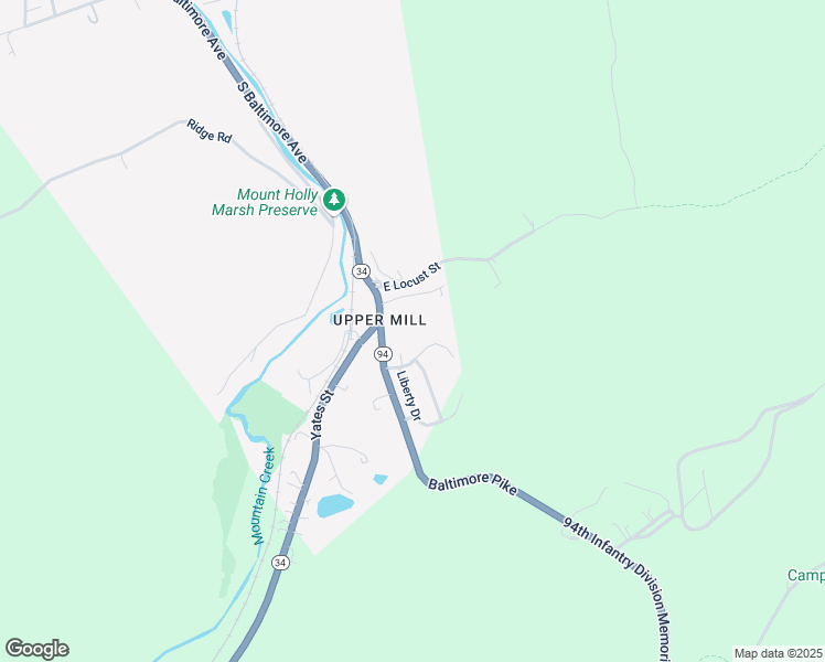 map of restaurants, bars, coffee shops, grocery stores, and more near 13 Yankee Drive in Mount Holly Springs
