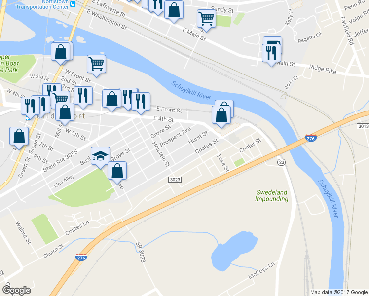 map of restaurants, bars, coffee shops, grocery stores, and more near 328 Hurst Street in Bridgeport