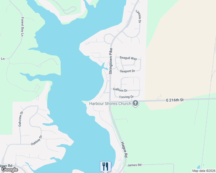 map of restaurants, bars, coffee shops, grocery stores, and more near 3170 Beach Boulevard in Cicero