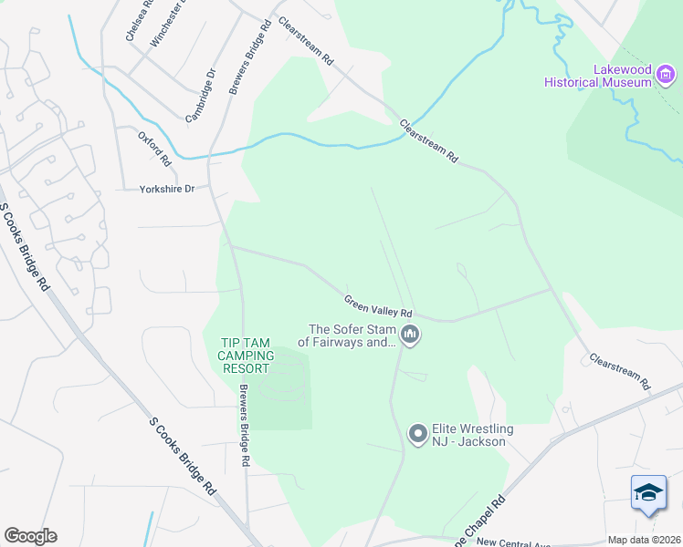 map of restaurants, bars, coffee shops, grocery stores, and more near 766 Green Valley Road in Jackson Township