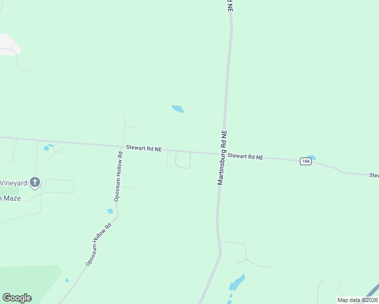 map of restaurants, bars, coffee shops, grocery stores, and more near 8477 Stewart Road Northeast in Newark