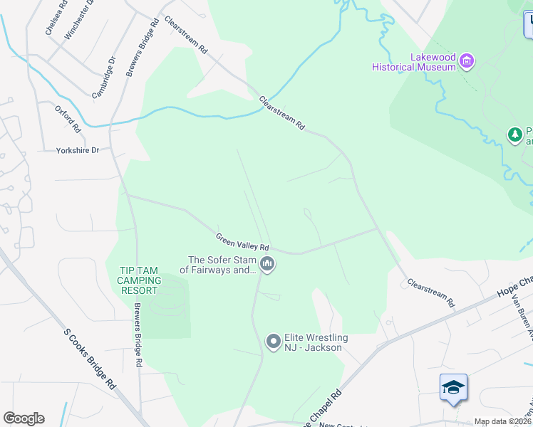 map of restaurants, bars, coffee shops, grocery stores, and more near 373 Glenn Road in Jackson Township