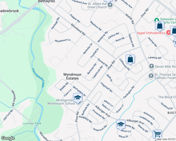 map of restaurants, bars, coffee shops, grocery stores, and more near 1844 Bertram Road in Montgomery