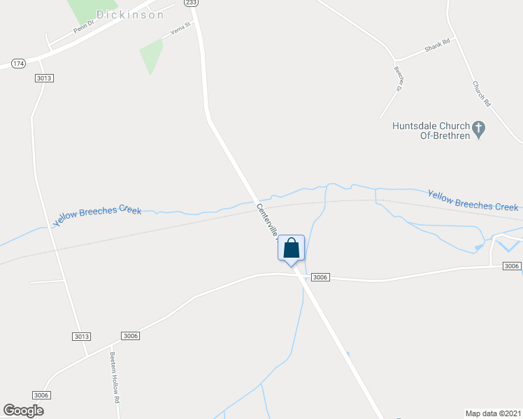 map of restaurants, bars, coffee shops, grocery stores, and more near Centerville Rd in Newville