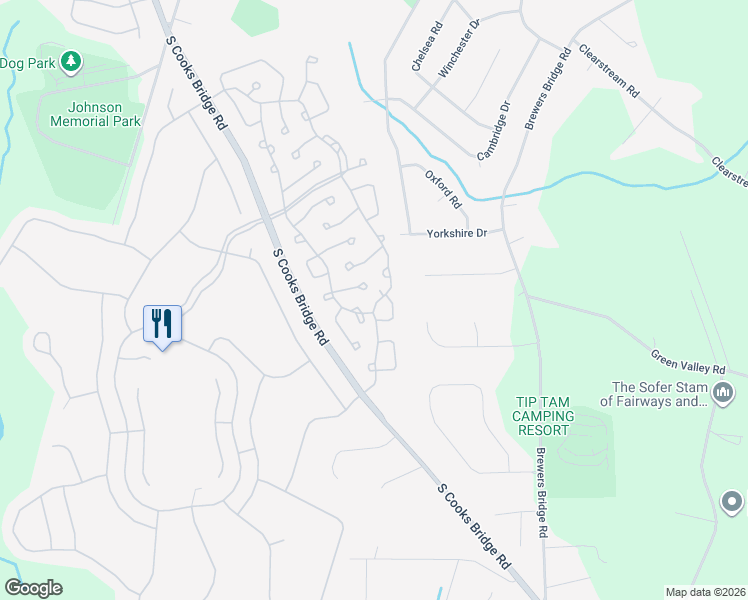 map of restaurants, bars, coffee shops, grocery stores, and more near 1 Taylor Lane in Jackson Township