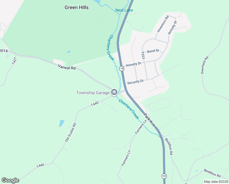map of restaurants, bars, coffee shops, grocery stores, and more near 100 Vaneal Road in Washington