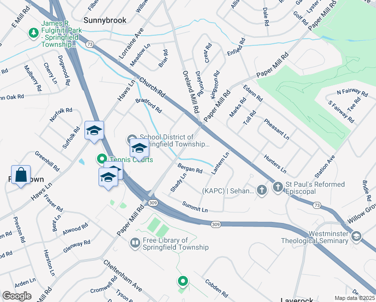 2010 Paper Mill Road, Oreland PA Walk Score