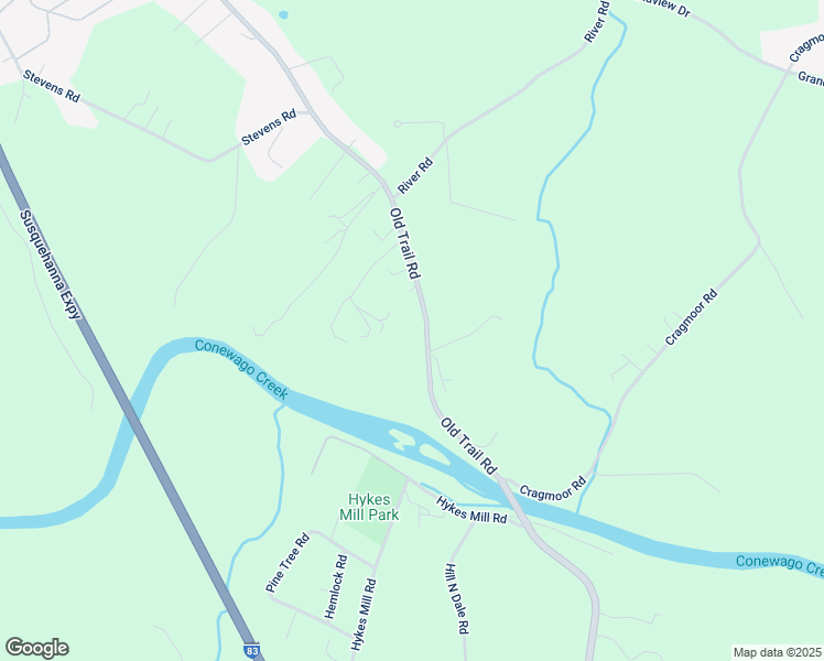 map of restaurants, bars, coffee shops, grocery stores, and more near 3665 Old Trail Road in York Haven
