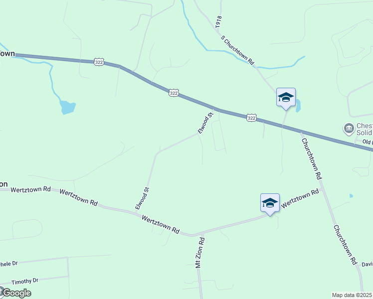 map of restaurants, bars, coffee shops, grocery stores, and more near 1089 Elwood Street in Narvon