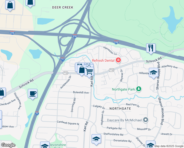 Schrock Rd & Karl Rd, Columbus OH Walk Score