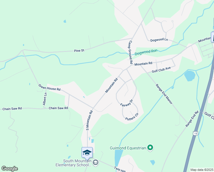 map of restaurants, bars, coffee shops, grocery stores, and more near 530 Mountain Road in Dillsburg