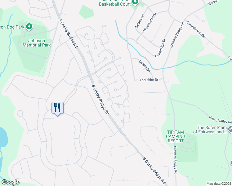 map of restaurants, bars, coffee shops, grocery stores, and more near 23 Pomeroy Court in Jackson Township