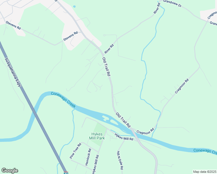 map of restaurants, bars, coffee shops, grocery stores, and more near 3665 Old Trail Road in York Haven