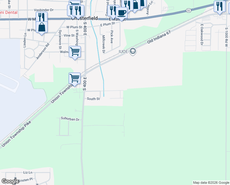 map of restaurants, bars, coffee shops, grocery stores, and more near 237 Mullberry Road in Anderson
