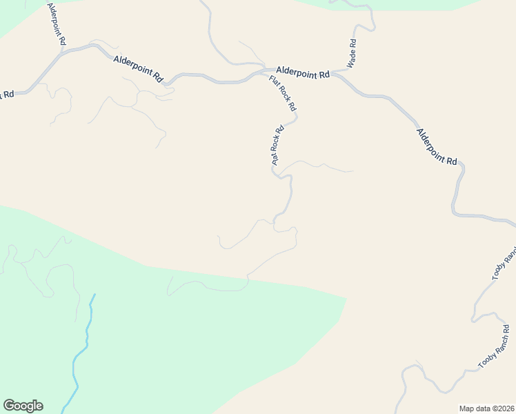 map of restaurants, bars, coffee shops, grocery stores, and more near 2980 Flat Rock Road in Garberville