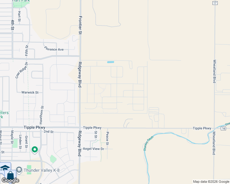 map of restaurants, bars, coffee shops, grocery stores, and more near 7205 Dolores Avenue in Frederick