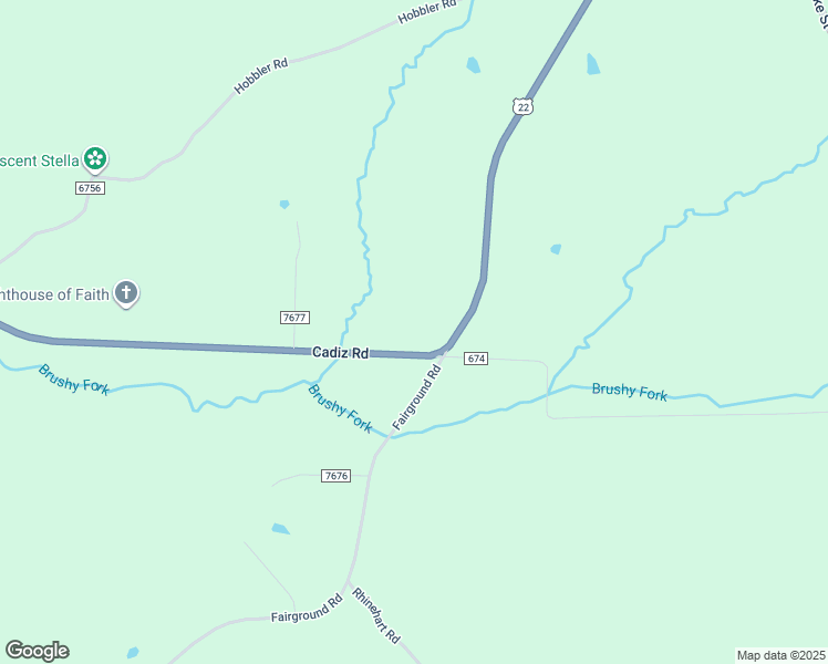 map of restaurants, bars, coffee shops, grocery stores, and more near 19171 Cadiz Road in Lore City